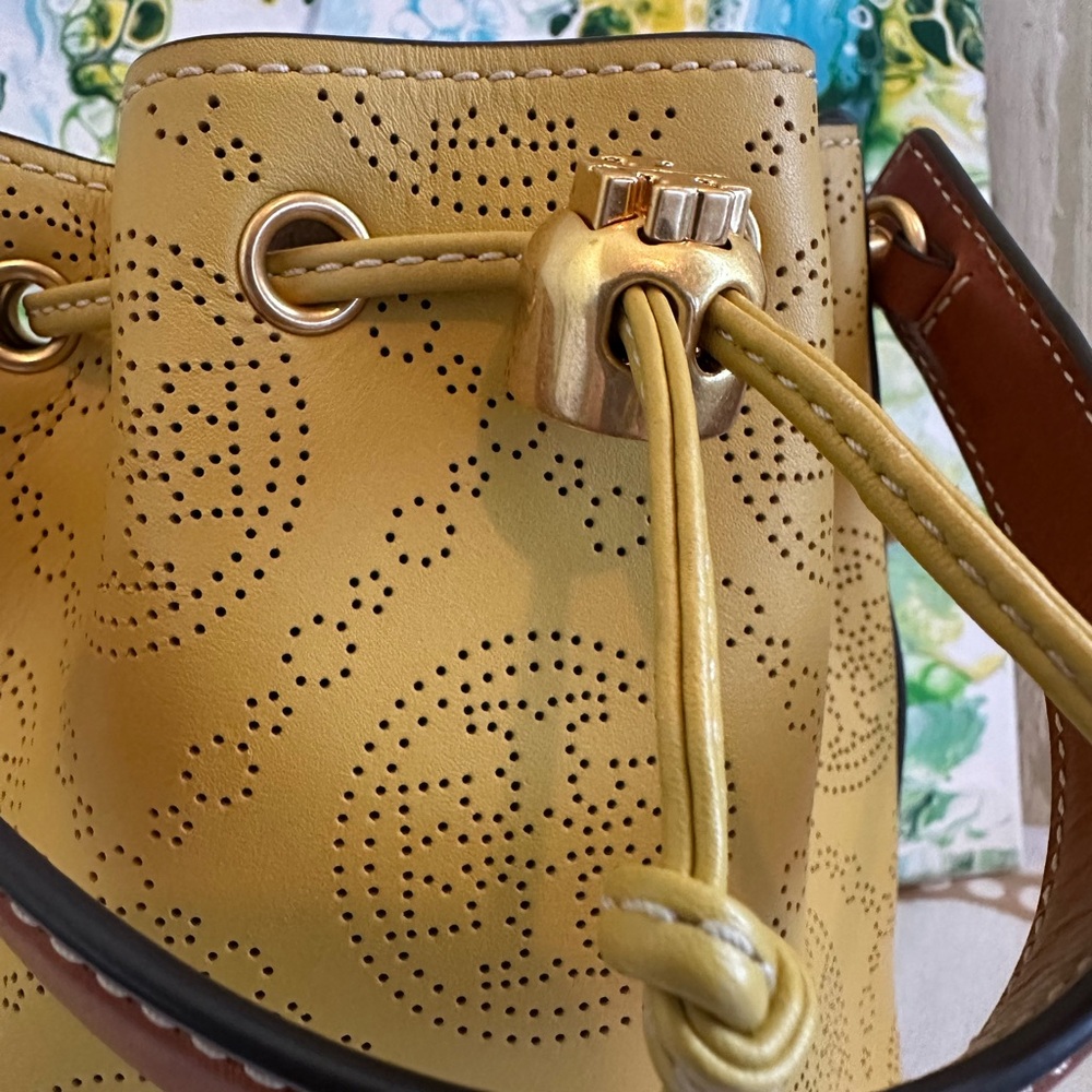Tory Burch Bucket Bag in Golden Sunset - Picture 5 of 10